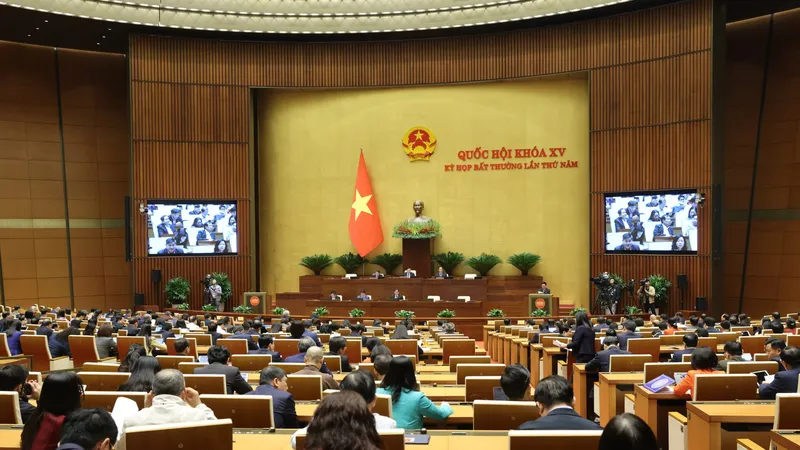 Quốc hội sáng 16-1. Ảnh: QUANG PHÚC