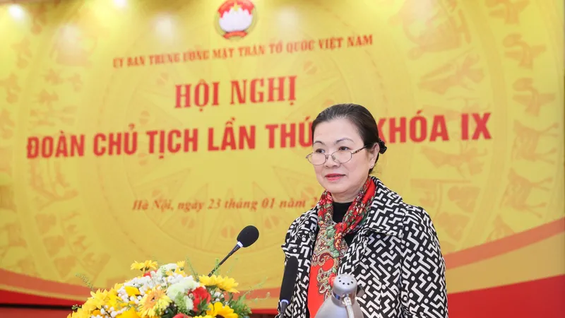 Bà Trương Thị Ngọc Ánh, Phó Chủ tịch Ủy ban Trung ương MTTQ Việt Nam