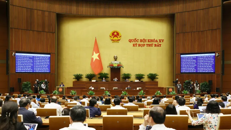 Quốc hội sáng 27-5. Ảnh: QUANG PHÚC
