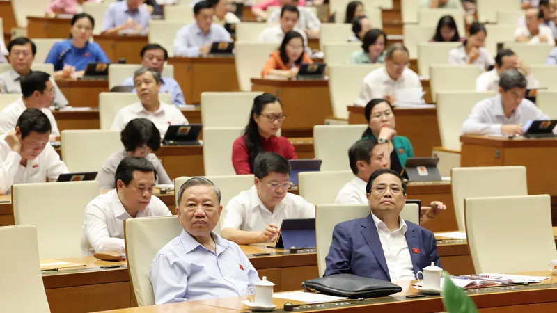 Các đại biểu dự thảo luận sáng 29-5. Ảnh: QUANG PHÚC