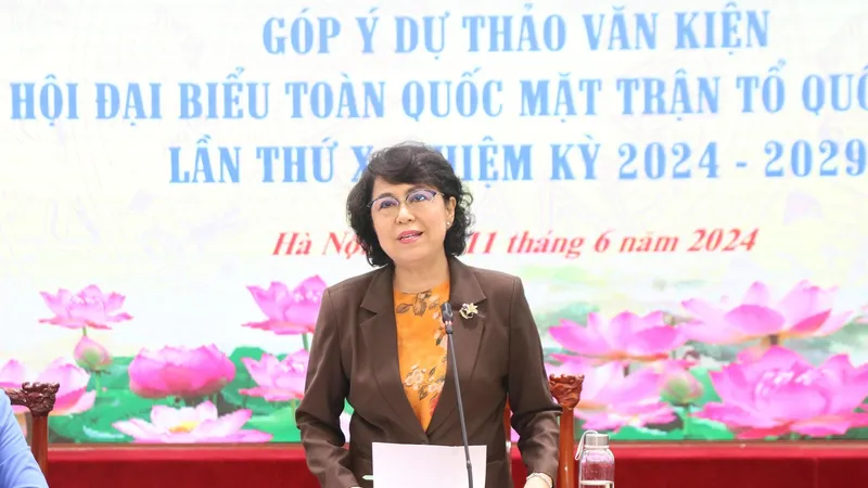Lãnh đạo Ủy ban Trung ương MTTQ Việt Nam chủ trì hội nghị