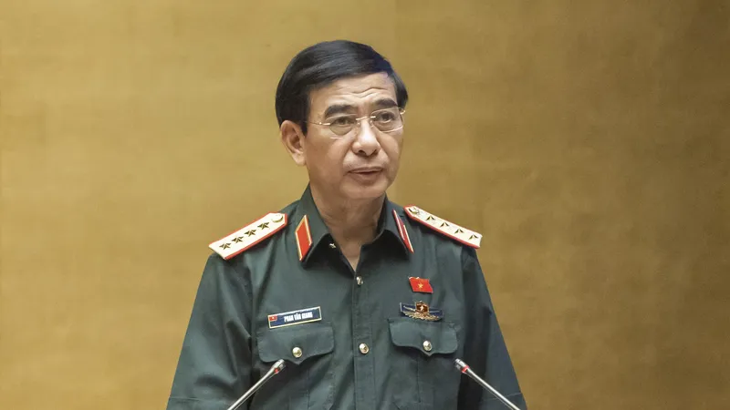 Bộ trưởng Bộ Quốc phòng, Đại tướng Phan Văn Giang. Ảnh: QUANG PHÚC