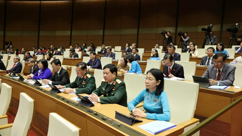 Các đại biểu dự phiên khai mạc. Ảnh: QUANG PHÚC