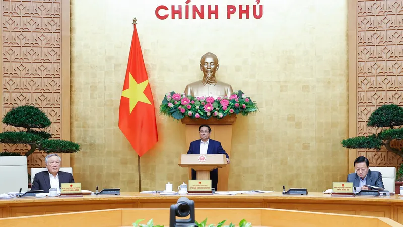 Thủ tướng Phạm Minh Chính chủ trì phiên họp Chính phủ chuyên đề về xây dựng pháp luật tháng 11-2024