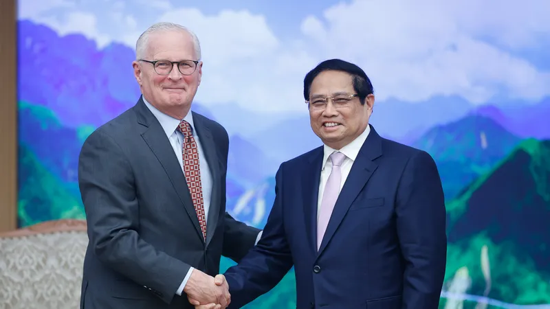 Thủ tướng Phạm Minh Chính tiếp ông John Neuffer, Chủ tịch Hiệp hội Công nghiệp bán dẫn Hoa Kỳ (SIA)
