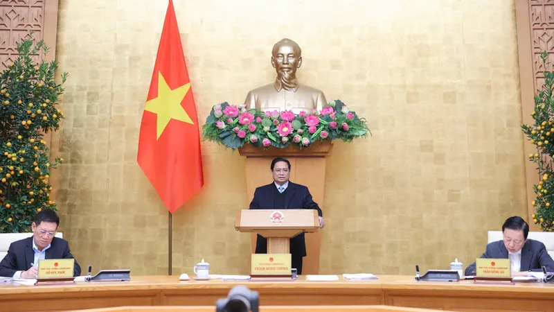 Phiên họp Chính phủ thường kỳ tháng 1-2025. Ảnh: VIẾT CHUNG