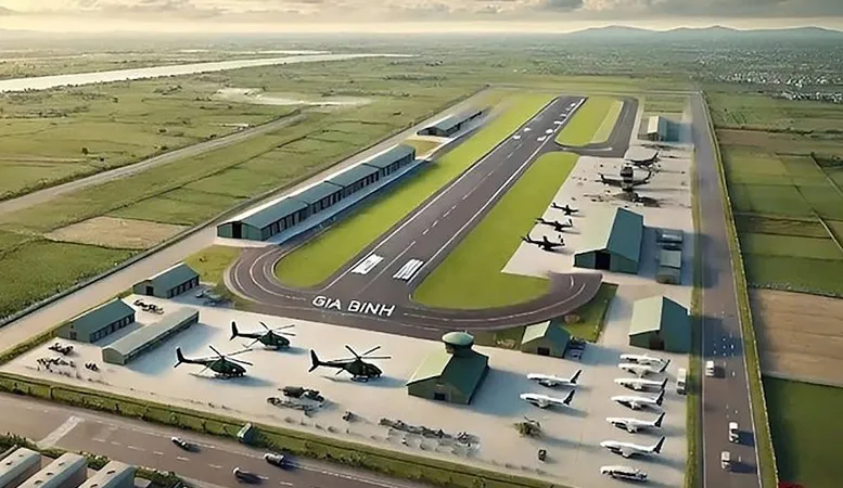 Phối cảnh sân bay Gia Bình