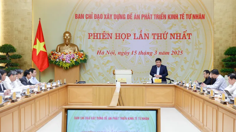 Ban chỉ đạo xây dựng Đề án phát triển kinh tế tư nhân họp phiên thứ nhất