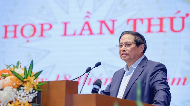 Thủ tướng Phạm Minh Chính phát biểu khai mạc phiên họp thứ nhất Ban chỉ đạo của Chính phủ về phát triển khoa học, công nghệ, đổi mới sáng tạo, chuyển đổi số và Đề án 06