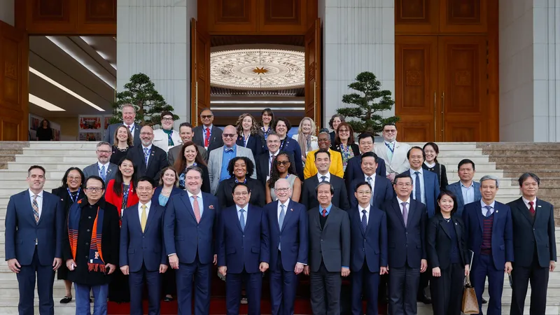 Thủ tướng Phạm Minh Chính tiếp đoàn 21 đại học hàng đầu Hoa Kỳ
