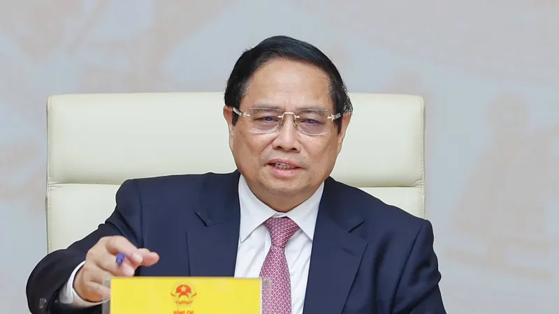 Thủ tướng Phạm Minh Chính đề nghị phía Hoa Kỳ hoãn áp thuế với Việt Nam ít nhất 45 ngày để đàm phán. Ảnh: VIẾT CHUNG