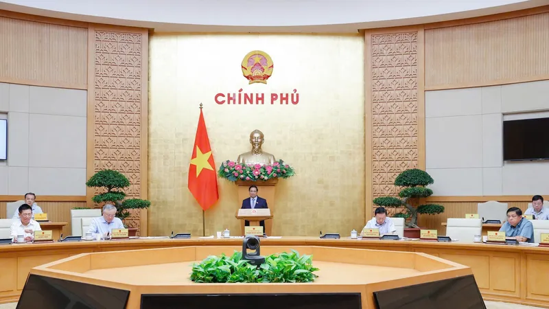 Phiên họp Chính phủ thường kỳ tháng 4. Ảnh: VIẾT CHUNG