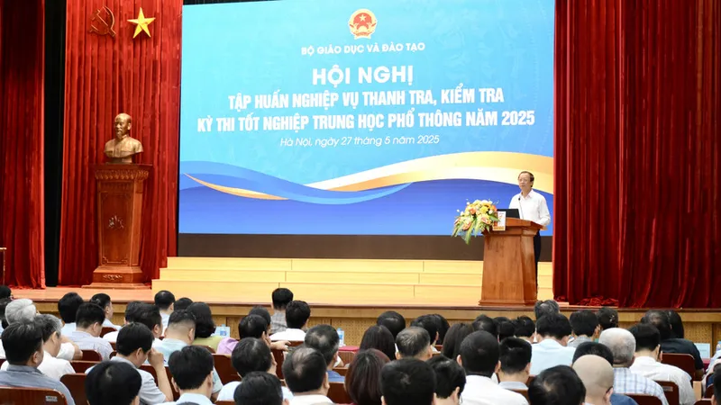 Hội nghị tập huấn nghiệp vụ thanh tra, kiểm tra kỳ thi tốt nghiệp THPT năm 2025