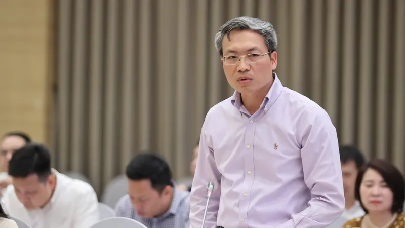 Thiếu tướng Nguyễn Quốc Toản, Chánh Văn phòng, Người phát ngôn Bộ Công an . Ảnh: VIẾT CHUNG