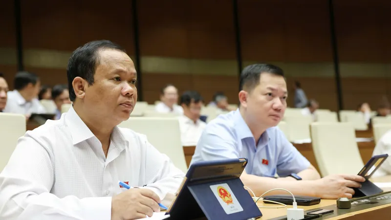 Các đại biểu Quốc hội dự phiên họp chiều 25-6. Ảnh: QUANG PHÚC