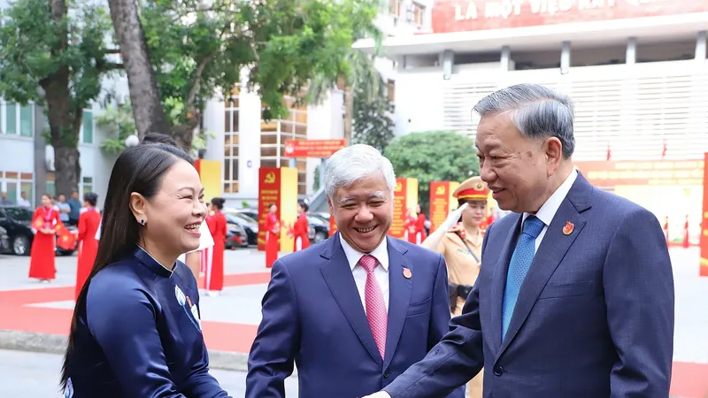 Tổng Bí thư Tô Lâm đến dự Đại hội Đảng bộ MTTQ, các đoàn thể Trung ương lần thứ I, nhiệm kỳ 2025-2030