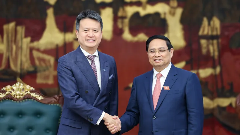 Thủ tướng Phạm Minh Chính tiếp Tổng Giám đốc WIPO Daren Tang