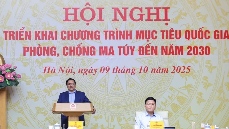 Thủ tướng Phạm Minh Chính chủ trì hội nghị trực tuyến toàn quốc triển khai Chương trình mục tiêu quốc gia phòng, chống ma túy đến năm 2030
