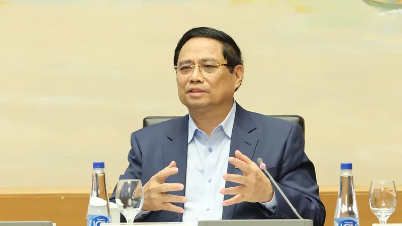 Thủ tướng Phạm Minh Chính phát biểu tại phiên thảo luận tổ, chiều 4-11. Ảnh: QUANG PHÚC