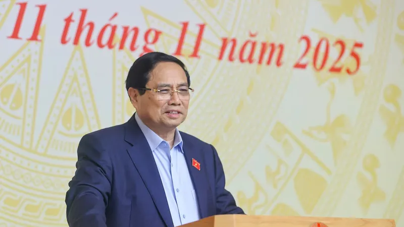 Thủ tướng phát biểu tại phiên họp. Ảnh: VIẾT CHUNG