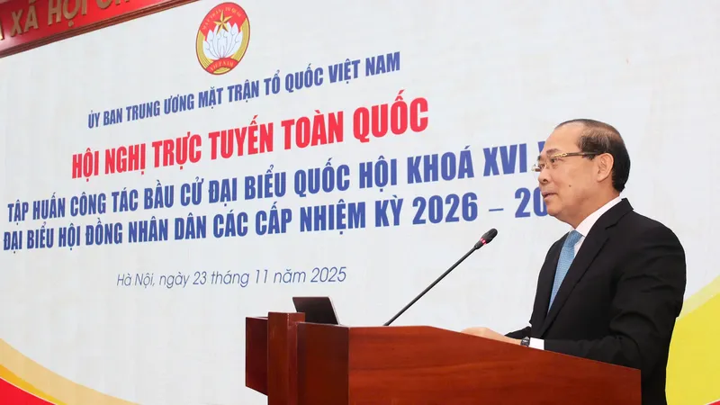 Ông Hoàng Công Thủy, Phó Chủ tịch Ủy ban Trung ương MTTQ Việt Nam, Phó Trưởng Ban Chỉ đạo bầu cử Ủy ban Trung ương MTTQ Việt Nam