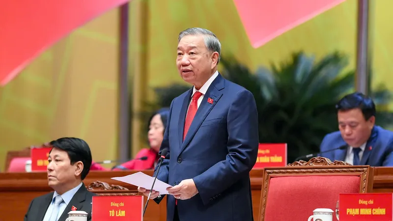 Tổng Bí thư Tô Lâm tái đắc cử Ủy viên Ban Chấp hành Trung ương Đảng khóa XIV. Ảnh: QUANG PHÚC