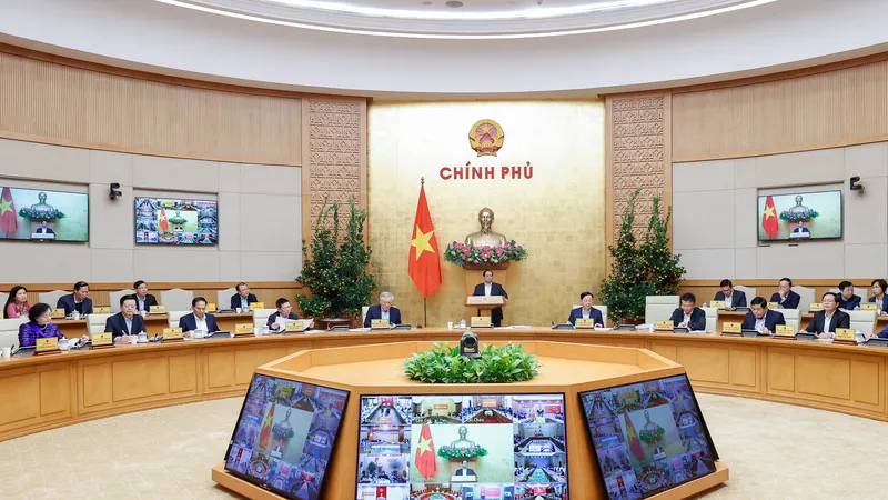 Thủ tướng Phạm Minh Chính chủ trì phiên họp Chính phủ thường kỳ tháng 1
