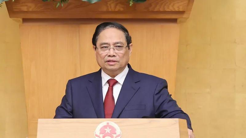 Thủ tướng Phạm Minh Chính khẳng định mục tiêu tăng trưởng từ 10% trở lên là không thay đổi. Ảnh: VIẾT CHUNG