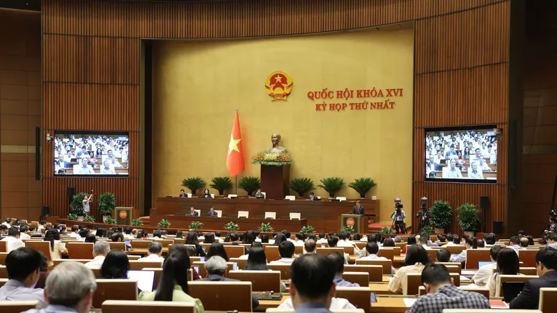 Kỳ họp thứ nhất Quốc hội khóa XVI. Ảnh: QUANG PHÚC