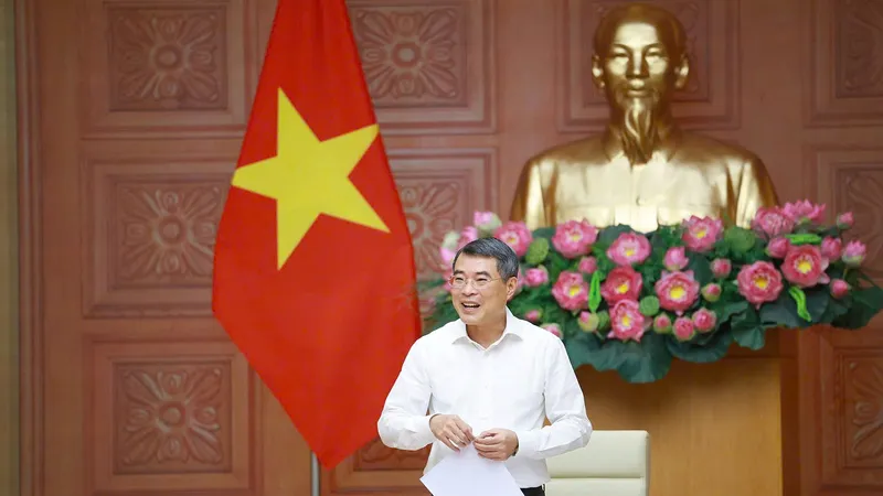 Thủ tướng Lê Minh Hưng chủ trì và phát biểu tại cuộc làm việc với Bộ NN-MT, chiều 29-4. Ảnh VIẾT CHUNG