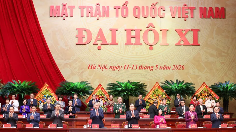 Khai mạc trọng thể Đại hội đại biểu toàn quốc MTTQ Việt Nam lần thứ XI, nhiệm kỳ 2026-2031 