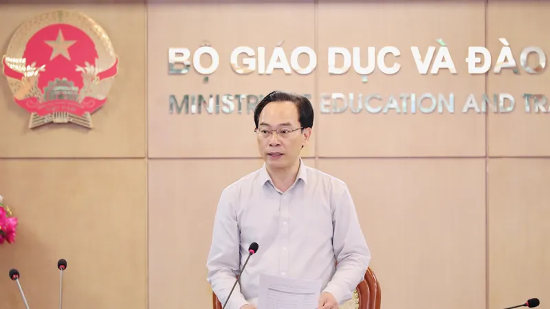 Bộ trưởng Bộ GD-ĐT Hoàng Minh Sơn. Ảnh: THU MINH