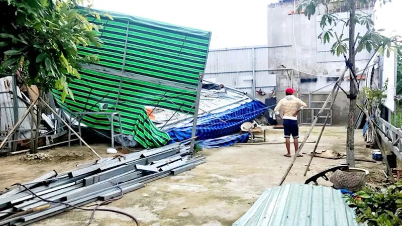 Một công trình xây dựng không phép tại xã Vĩnh Lộc B, huyện Bình Chánh. Ảnh: PHẠM MINH