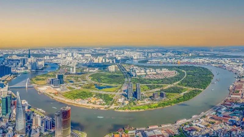 Khu đô thị Thủ Thiêm, TP Thủ Đức. Ảnh: HH