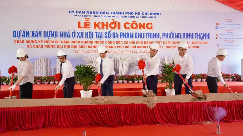 Lễ khởi công dự án nhà ở xã hội tại số 4 Phan Chu Trinh, phường Bình Thạnh, TPHCM