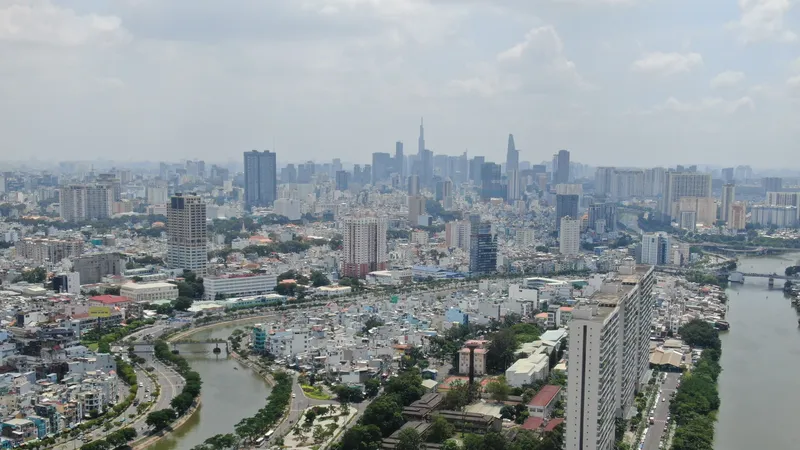 Khu đô thị tại phường Phú Định, TPHCM. Ảnh: THANH HIỀN