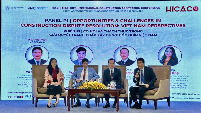 Hội thảo Trọng tài Xây dựng Quốc tế TPHCM 2026 với chủ đề “Cơ hội và thách thức trong giải quyết tranh chấp xây dựng: Góc nhìn Việt Nam và quốc tế”. Ảnh: THANH HIỀN