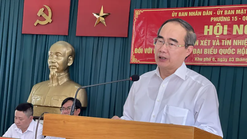 100% cử tri dự hội nghị đồng ý giới thiệu đồng chí Nguyễn Thiện Nhân ứng cử đại biểu Quốc hội khóa XV, nhiệm kỳ 2021-2026