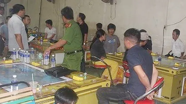 Phá sòng bạc liên tỉnh dưới dạng chơi game bắn cá trá hình