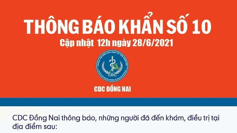 Đồng Nai: Thông báo khẩn tìm người đến Phòng khám chuyên khoa HIV/AIDS