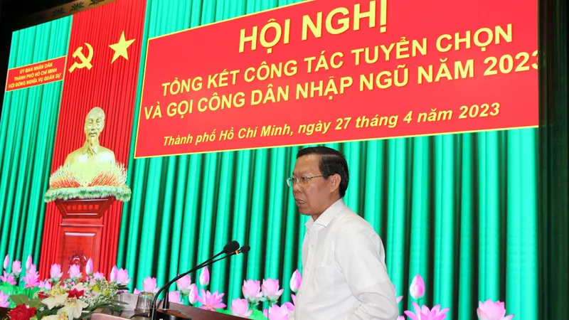 Đồng chí Phan Văn Mãi phát biểu chỉ đạo hội nghị. Ảnh: TRẦN YÊN