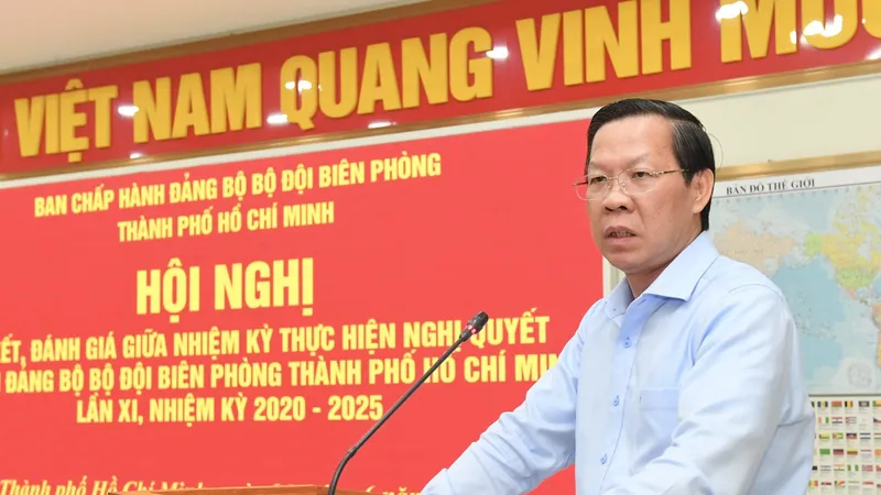 Đồng chí Phan Văn Mãi phát biểu chỉ đạo hội nghị - Ảnh Việt Dũng