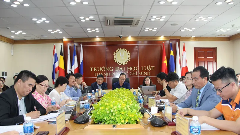 Quang cảnh hội thảo khoa học về UNCLOS 1982 và Luật Biển Việt Nam năm 2012 tại Trường Đại học Luật TPHCM. 