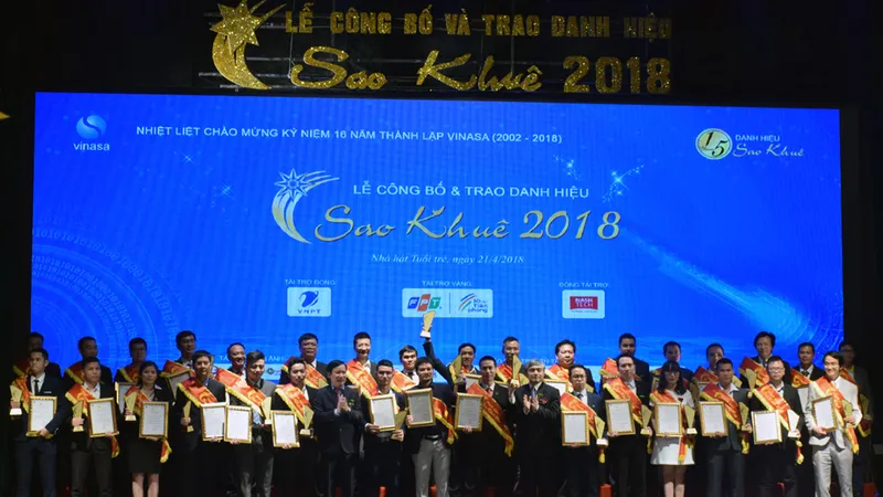 Danh hiệu Sao Khuê 2018 được trao cho 73 sản phẩm, dịch vụ và giải pháp phần mềm, CNTT xuất sắc 