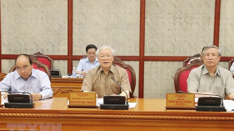 Tổng Bí thư, Chủ tịch nước Nguyễn Phú Trọng chủ trì họp Bộ Chính trị