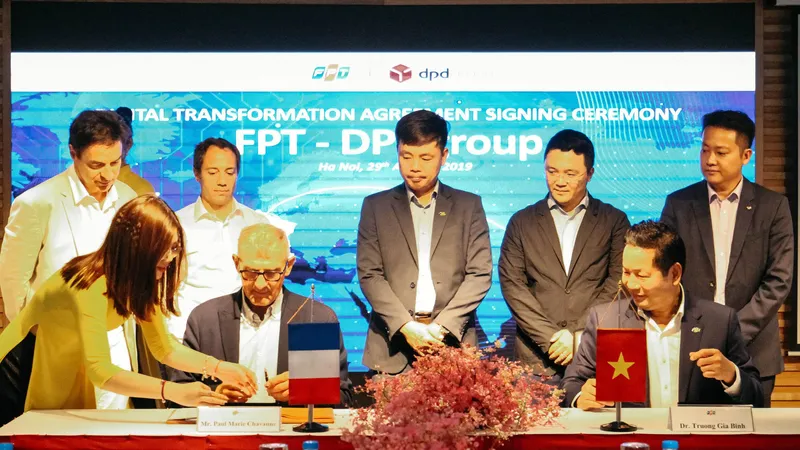 Lễ ký kết hợp đồng tư vấn chuyển đổi số giữa FPT và DPDgroup