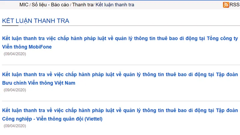 Viettel, VNPT, MobiFone bị xử phạt 270 triệu đồng do vi phạm trong quản lý thuê bao di động
