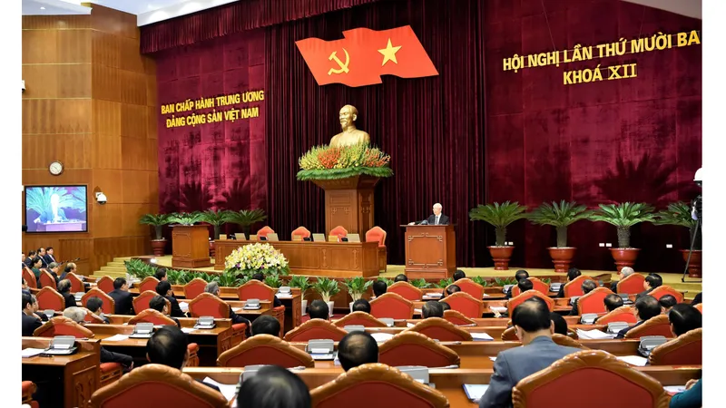 Bế mạc Hội nghị lần thứ 13 của Ban Chấp hành Trung ương Đảng khóa XII 