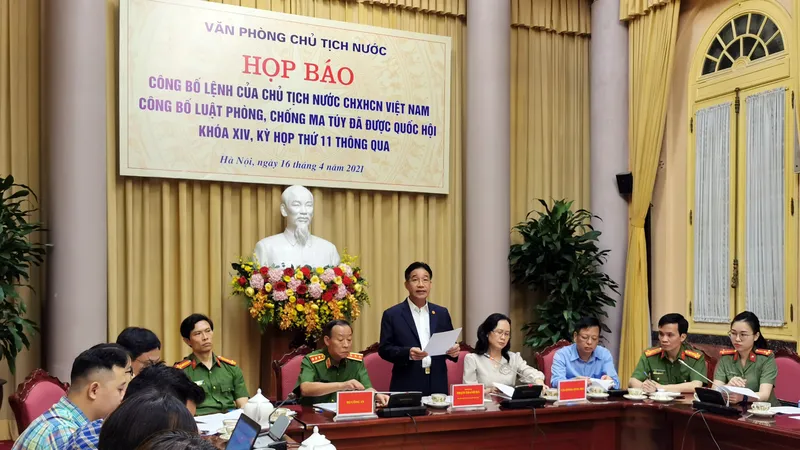 Công bố Lệnh của Chủ tịch nước về Luật Phòng, chống ma túy