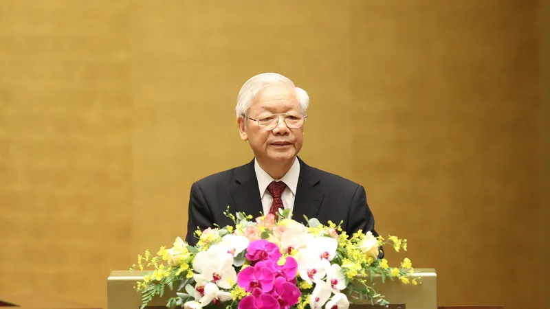 Tổng Bí thư Nguyễn Phú Trọng: Cán bộ, đảng viên phải suy nghĩ, hành động vì lợi ích chung, vì hạnh phúc của nhân dân